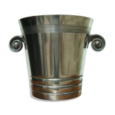 Champagne metal silver seau art deco
