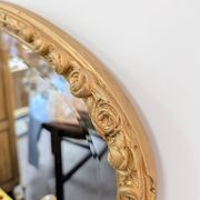 Baroque oval mirror