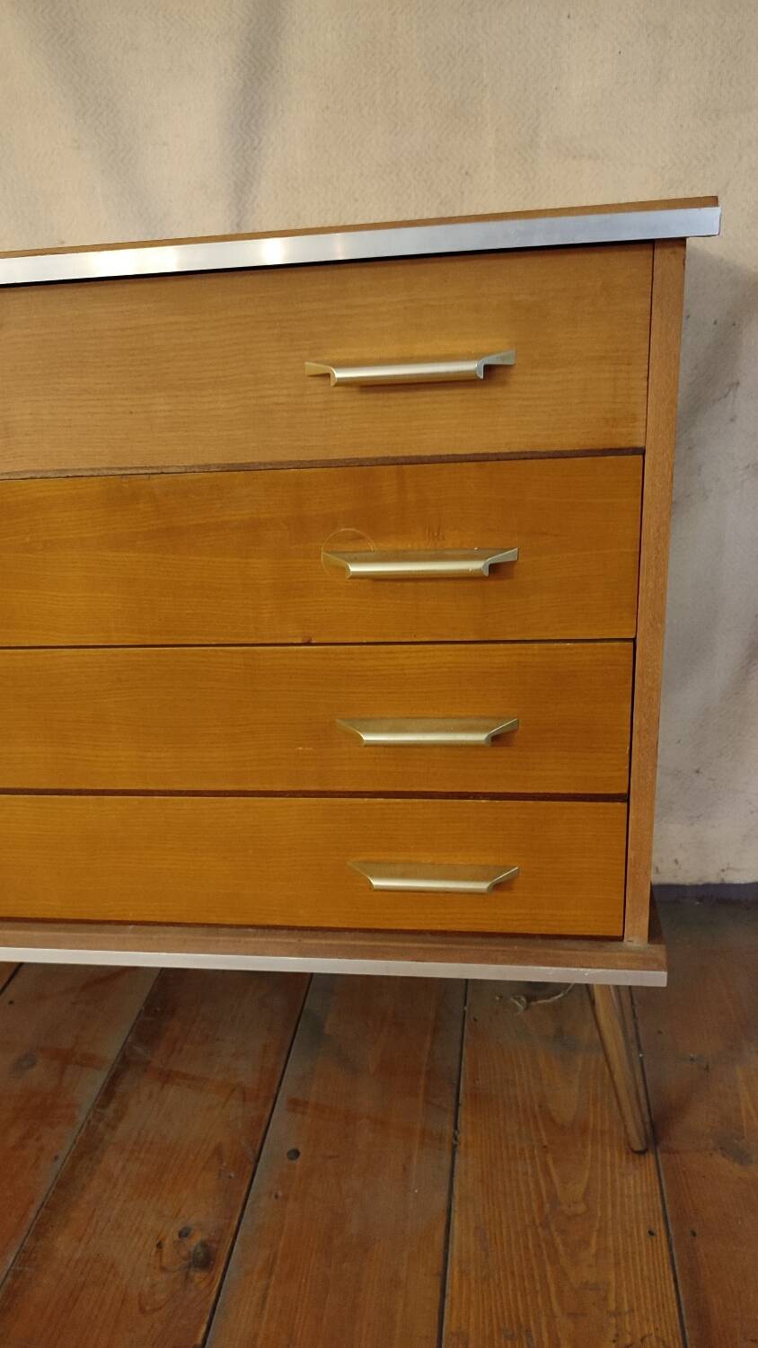 Commode 4 tiroirs années 1960