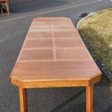Solid wood art deco table, with extensions