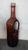 Amber glass bottle with handle