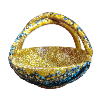 Cup in Fat Lava-style polychrome ceramics