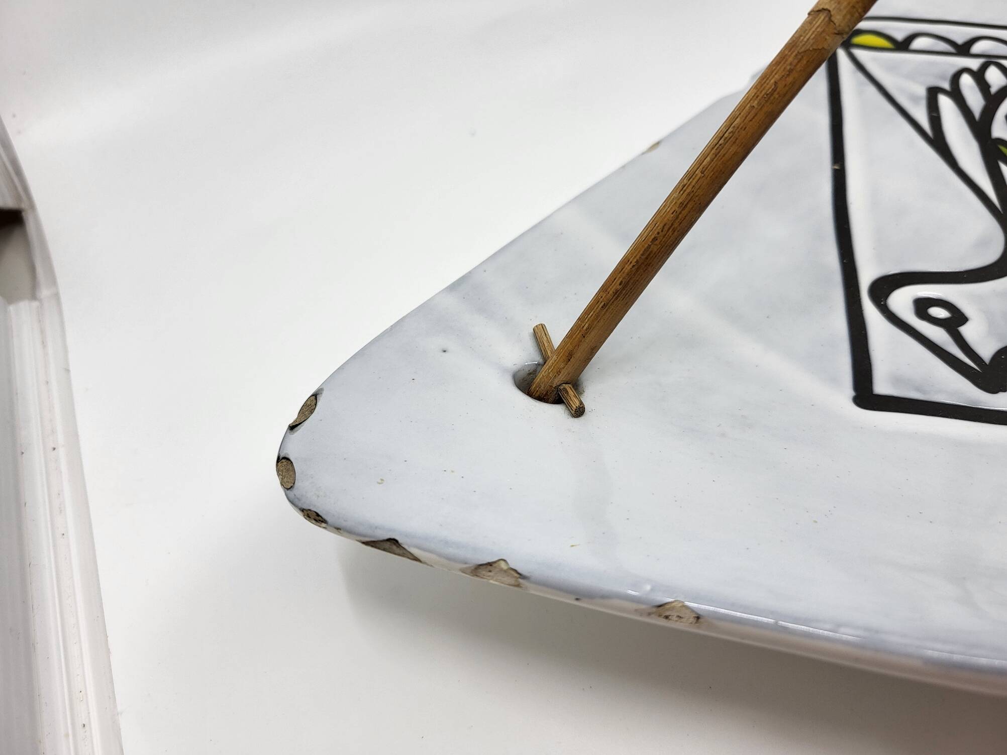 Colossal Roger Capron ceramic cup from the French Riviera, 1950s