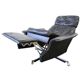Vintage black leather armchair / lounge chair / relax seat