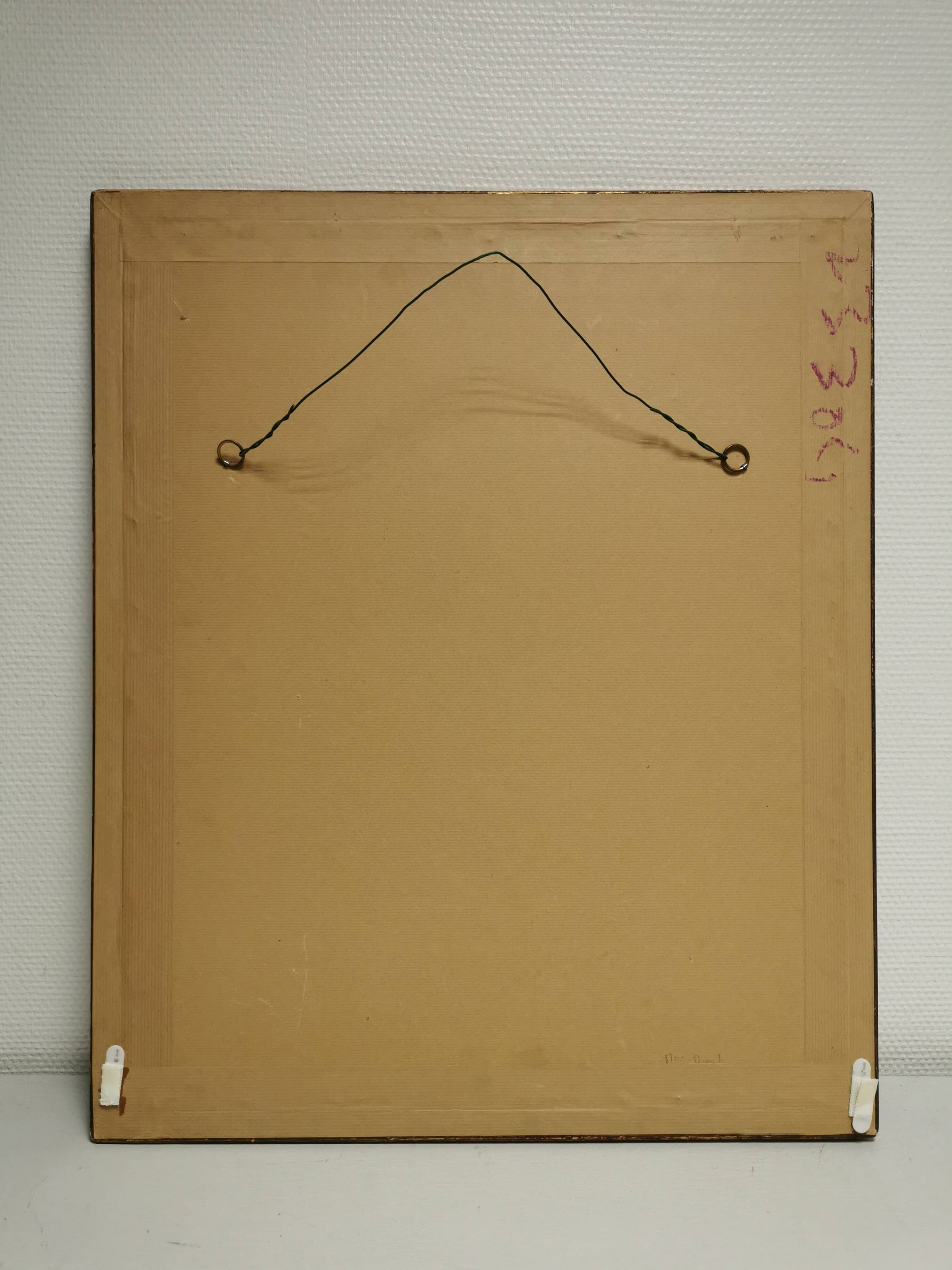 Painting / Beautiful Watercolor signed L. FISCHER 8.89, landscape on the banks of the river