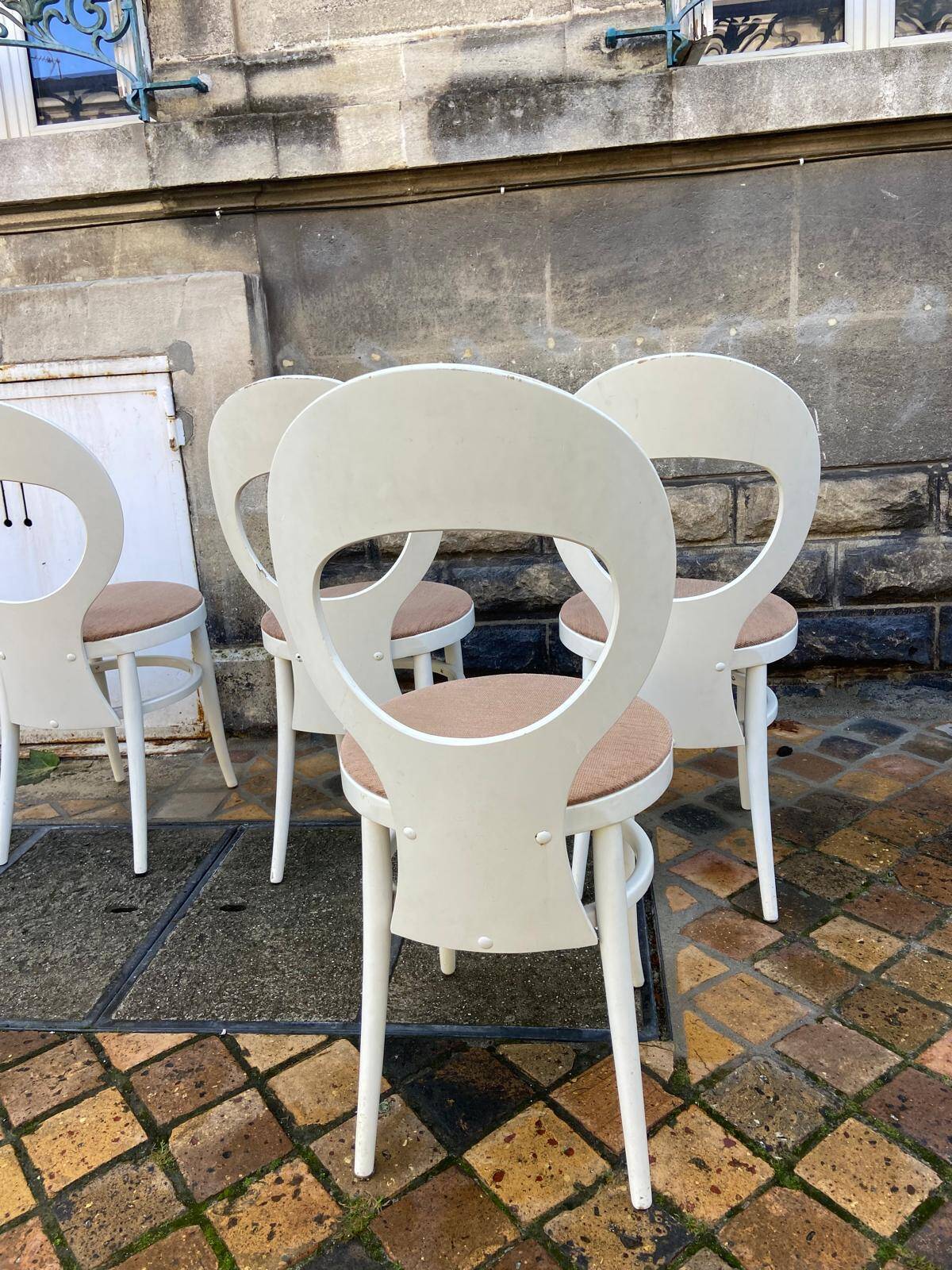 6 "Mouette" chairs by Baumann - 1960s/70s