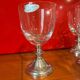 12 Crystal stemmed glasses - Manor Pewter - new