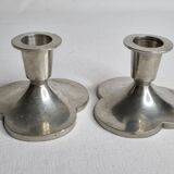 Pair of Just Andersen designer candlesticks, Denmark