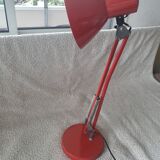 Red industrial lamp
