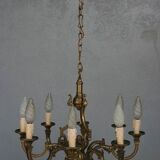 Chandelier bronze 8 branches
