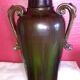 Grand Vase en Barbotine. XIX siècle.