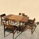 Danish extendable dining table and games table in Rio rosewood, 1960.