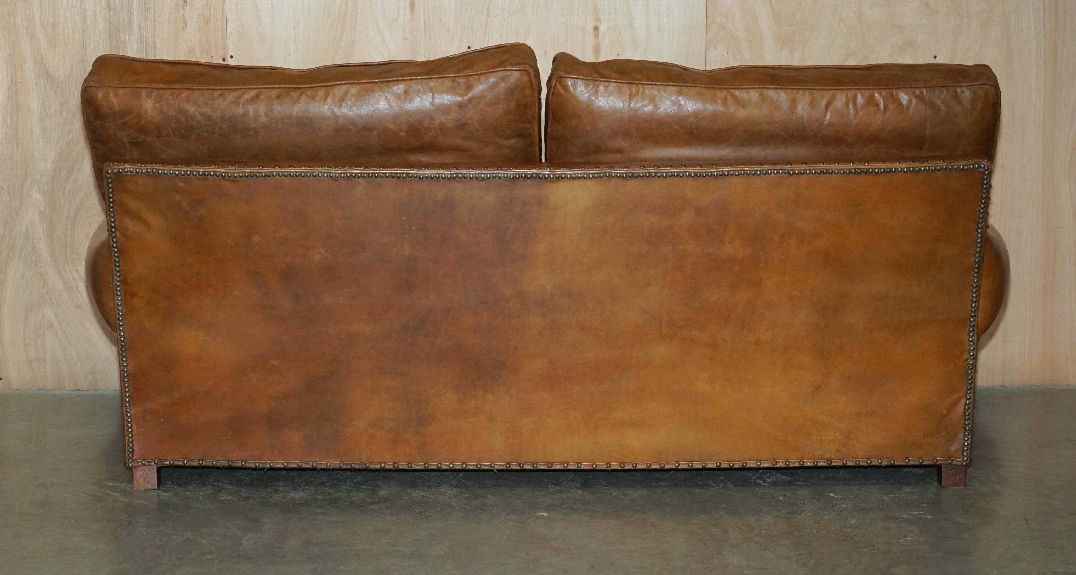 Balmoral Heritage Leather Sofa by Timothy Oulton