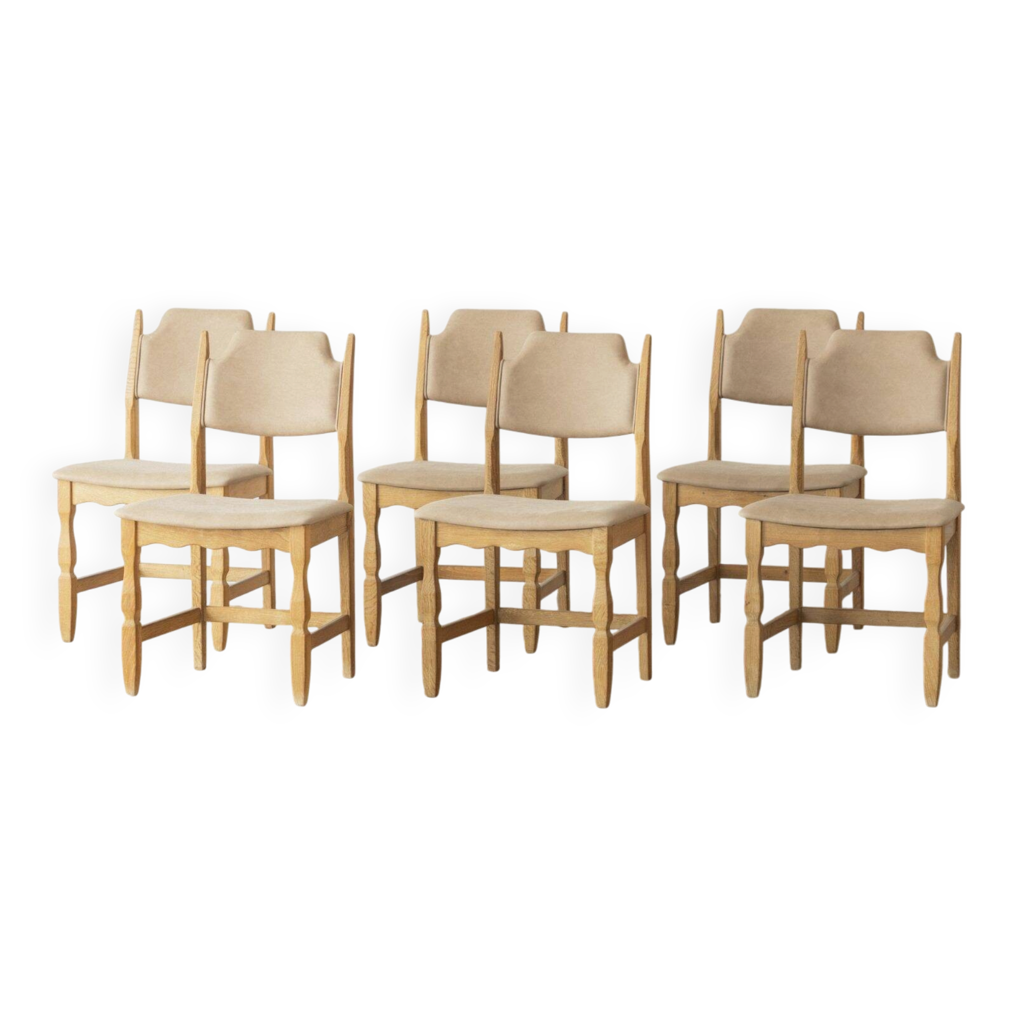 Henning Kjærnulf, Lame de rasoir, Chaise de salle à manger (ensemble de six)