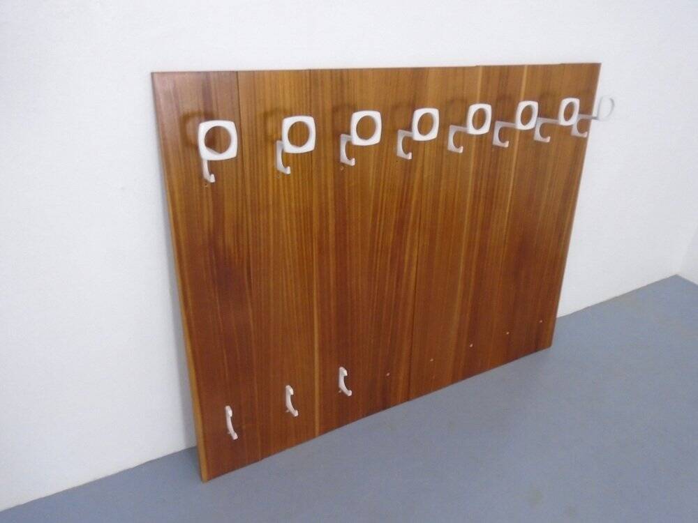 Mid-Century Walnut Wall Unit, 1960s, Set of 8