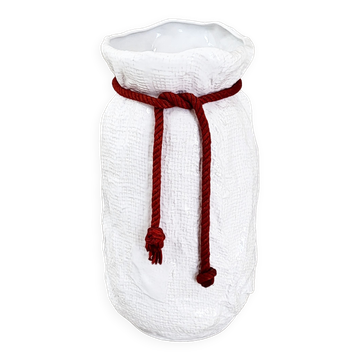Vintage vase Bay Keramik jute bag 1960