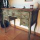Antique patinated desk, Toscana finish, unique piece.