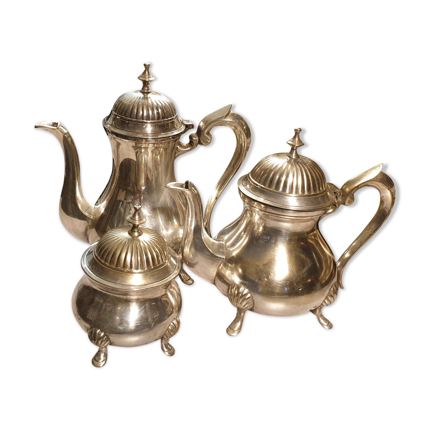 Coffee service in silver metal stamped Frionnet François,