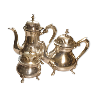 Coffee service in silver metal stamped Frionnet François,