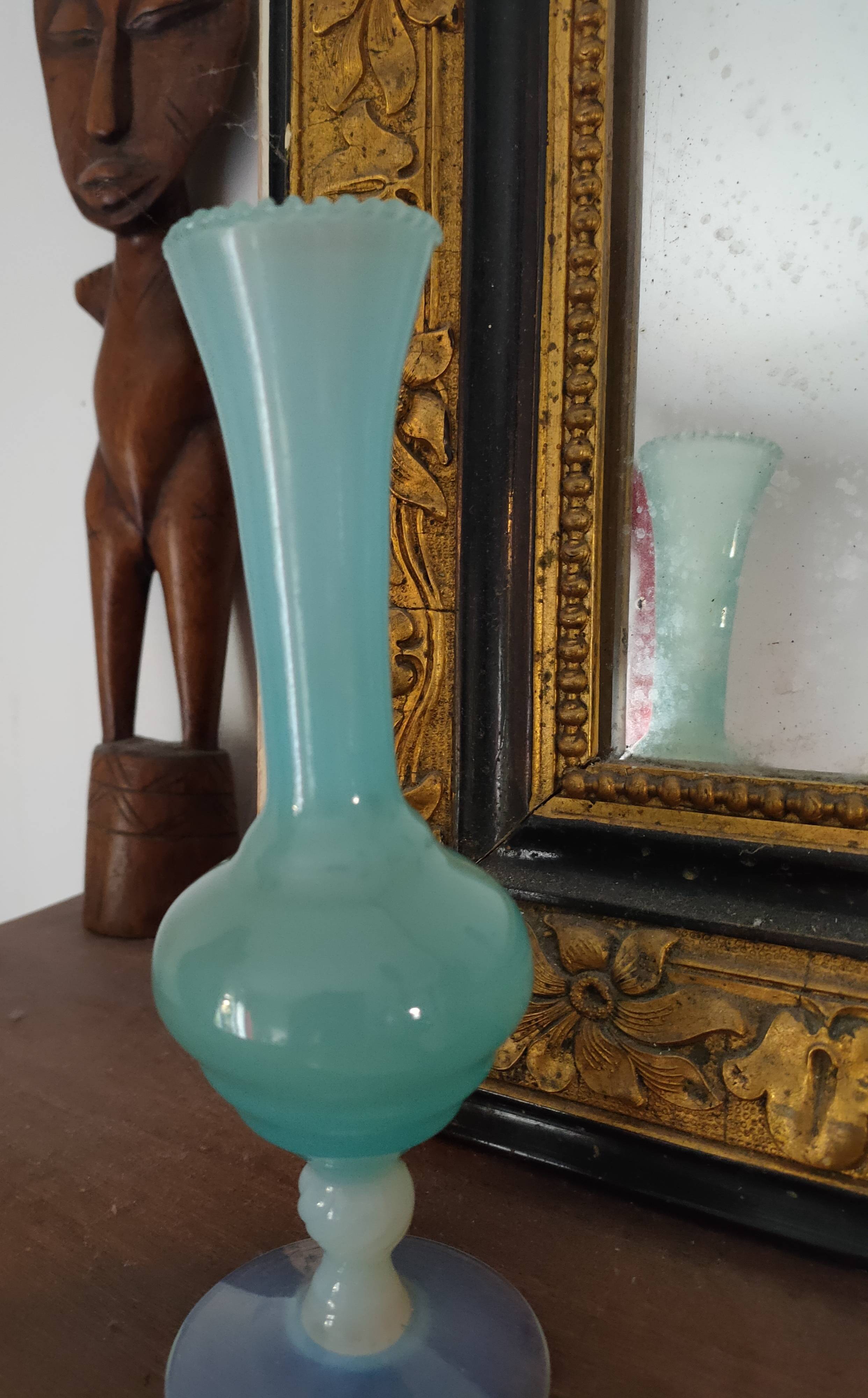Blue Murano glass vase