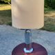 Lamp of the 70s in chrome metal original lampshade