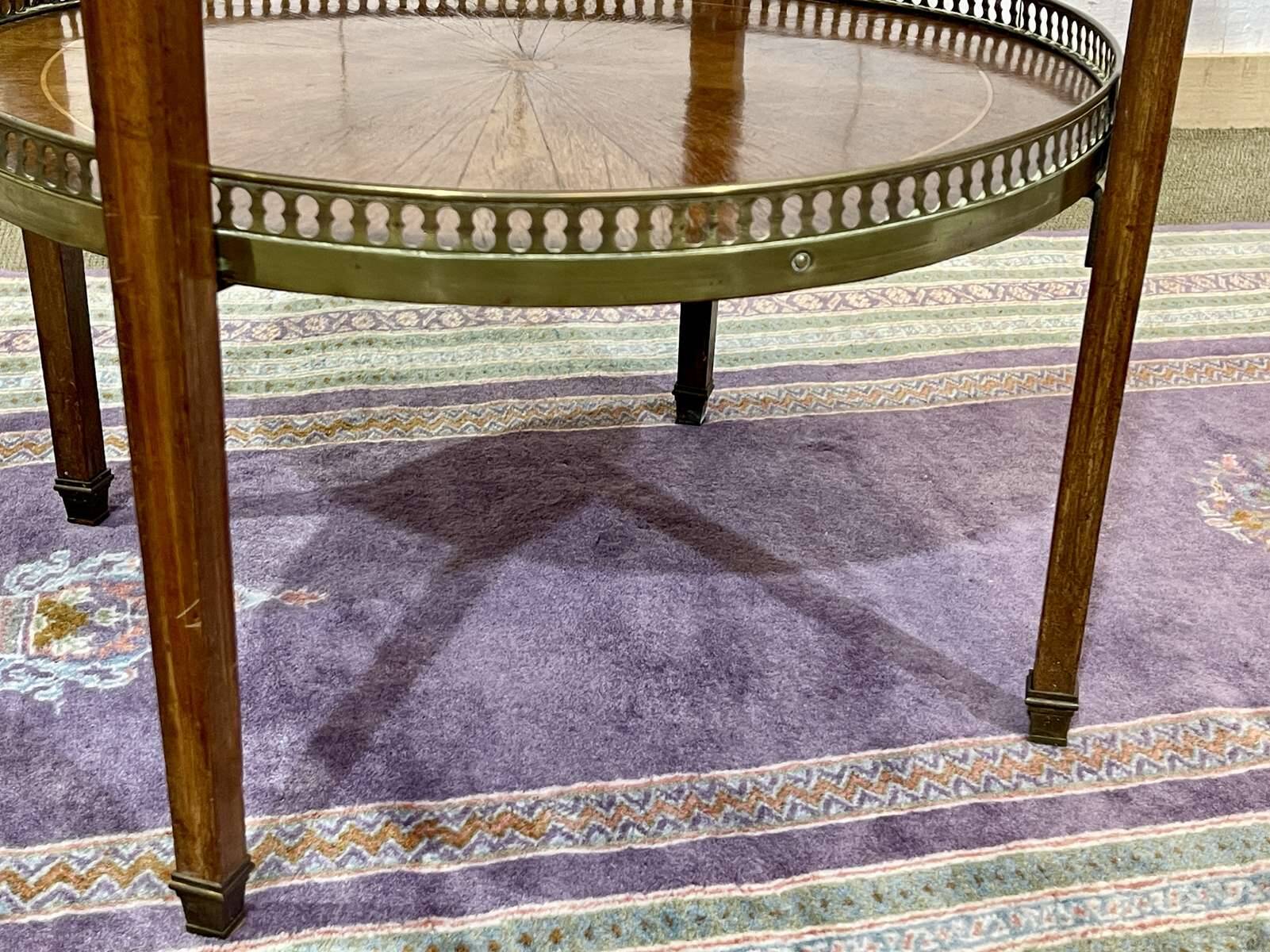 Louis XVI style mahogany side table