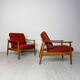 2x 1960s vintage Danish FD164 teak lounge chairs Arne Vodder for CADO