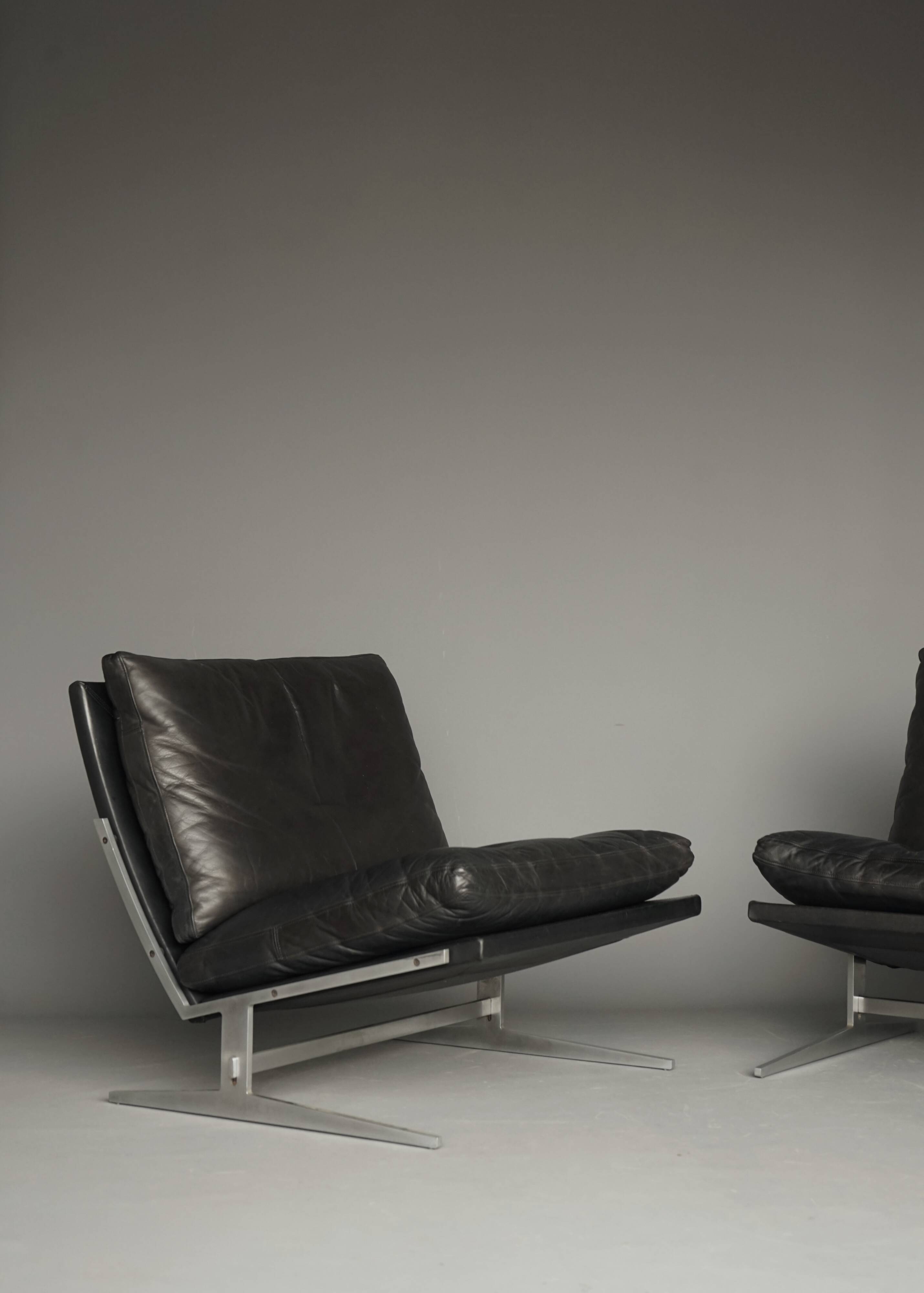 BO-561 Easy Chairs by Preben Fabricius & Kastholm for Bo-Ex, Denmark. 1960s