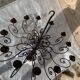 Lustre 12 bougies en fer forgé artisanal