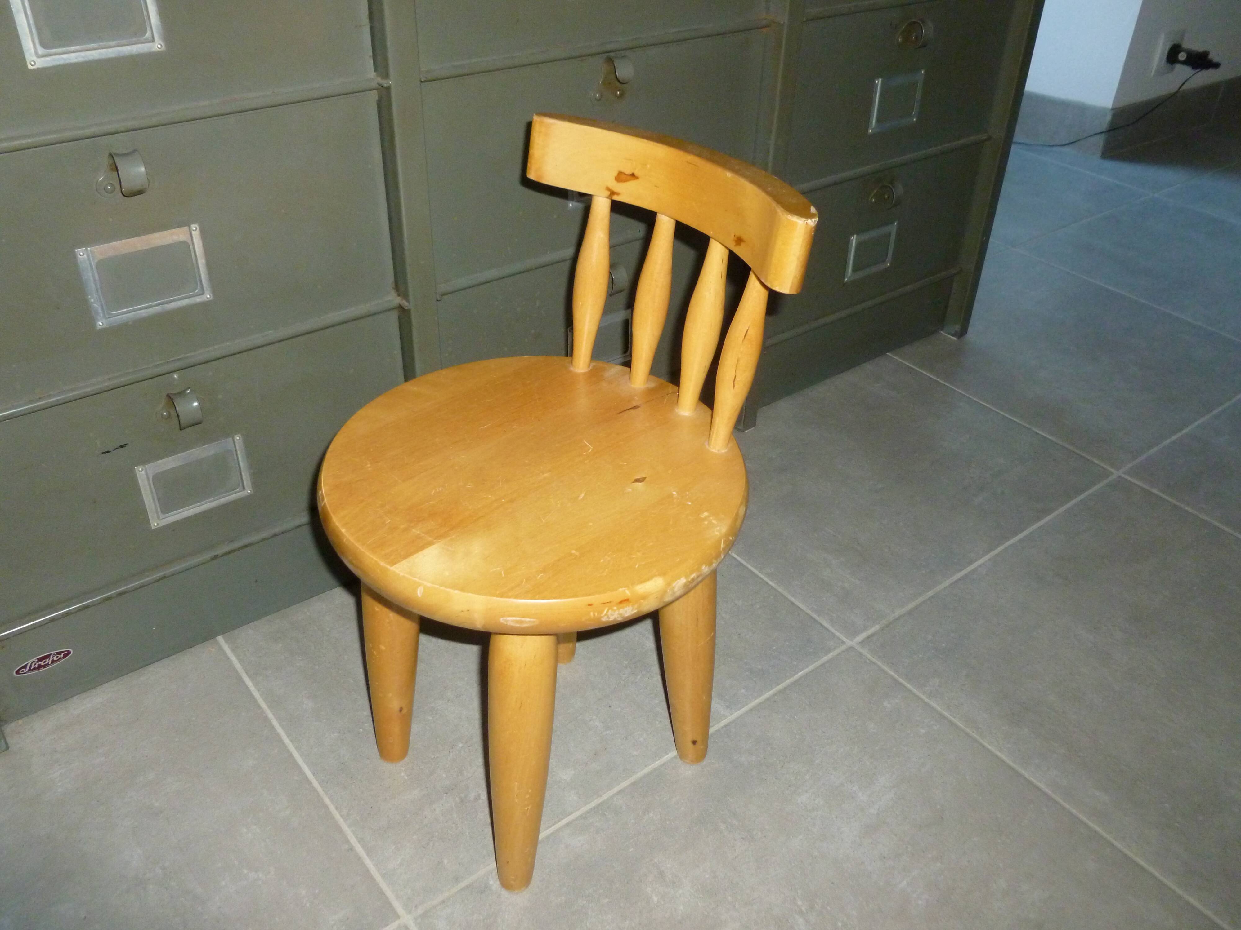Wooden children's chair
