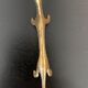 6 lioness-shaped brass knife holders