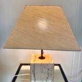 Travertine lamp