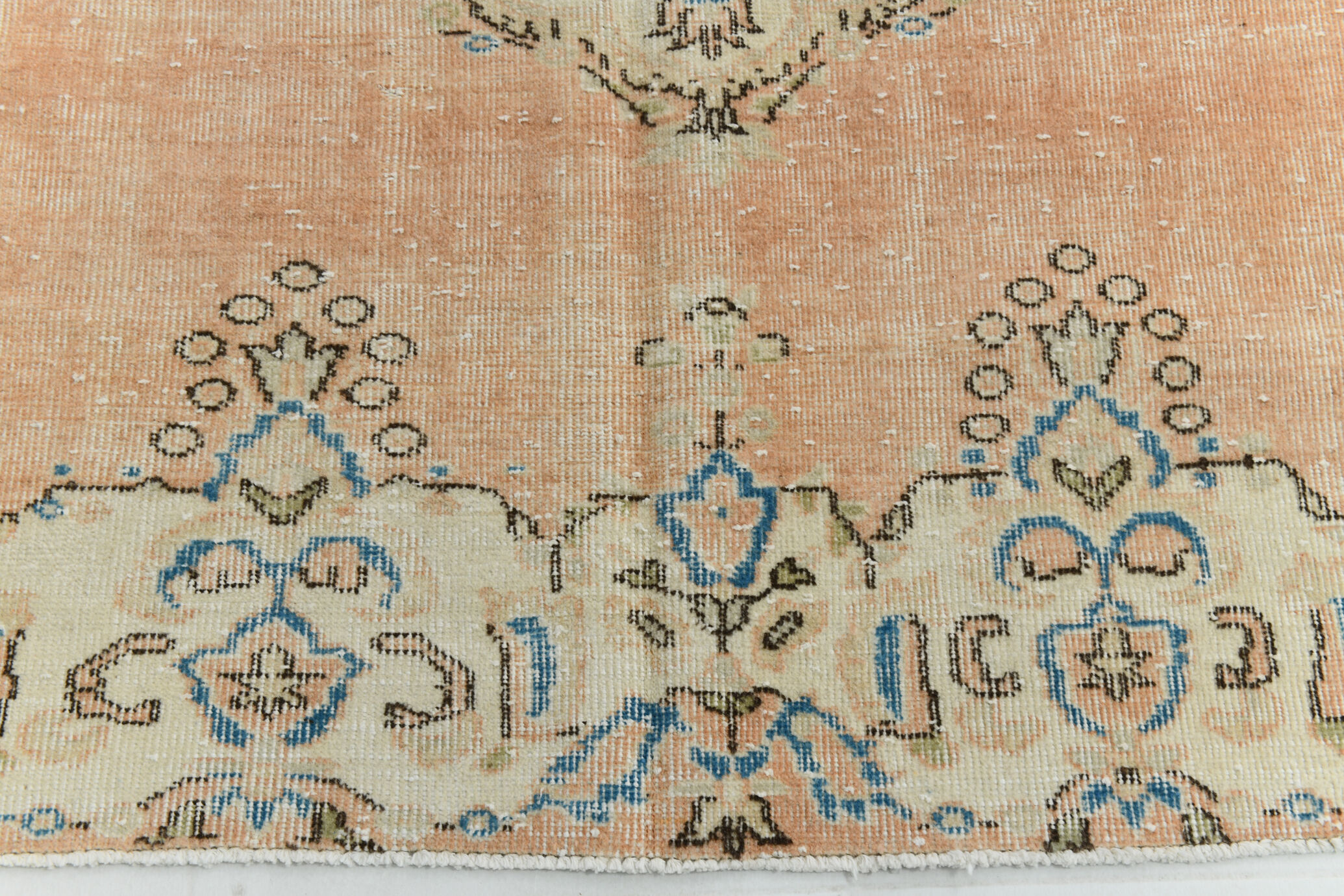 7x10 oriental peach turkish rug 206x309cm