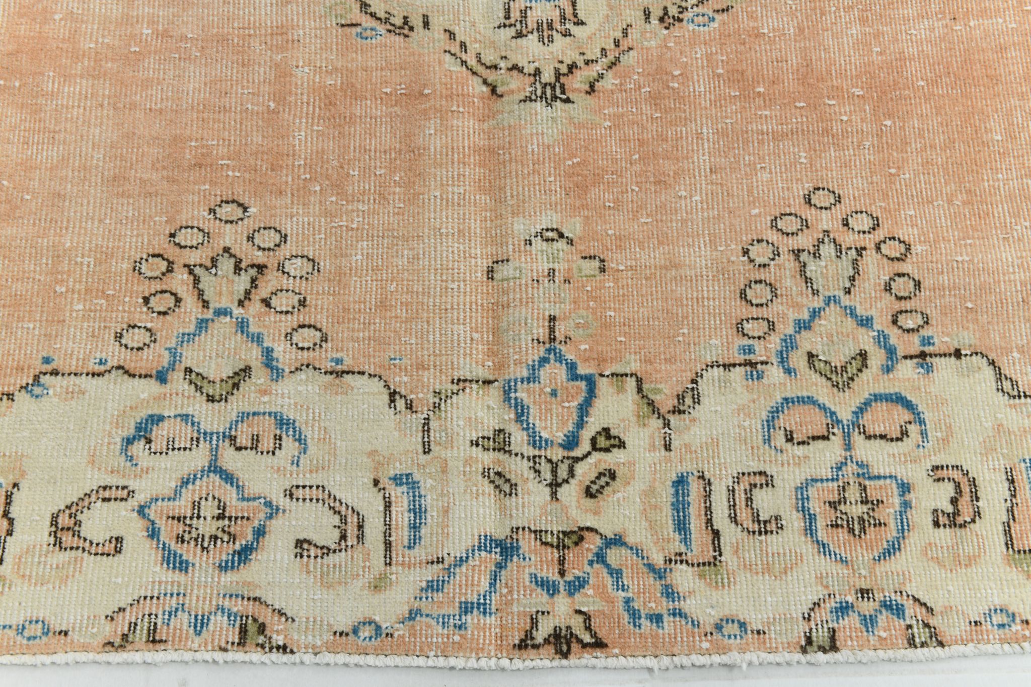 7x10 oriental peach turkish rug 206x309cm