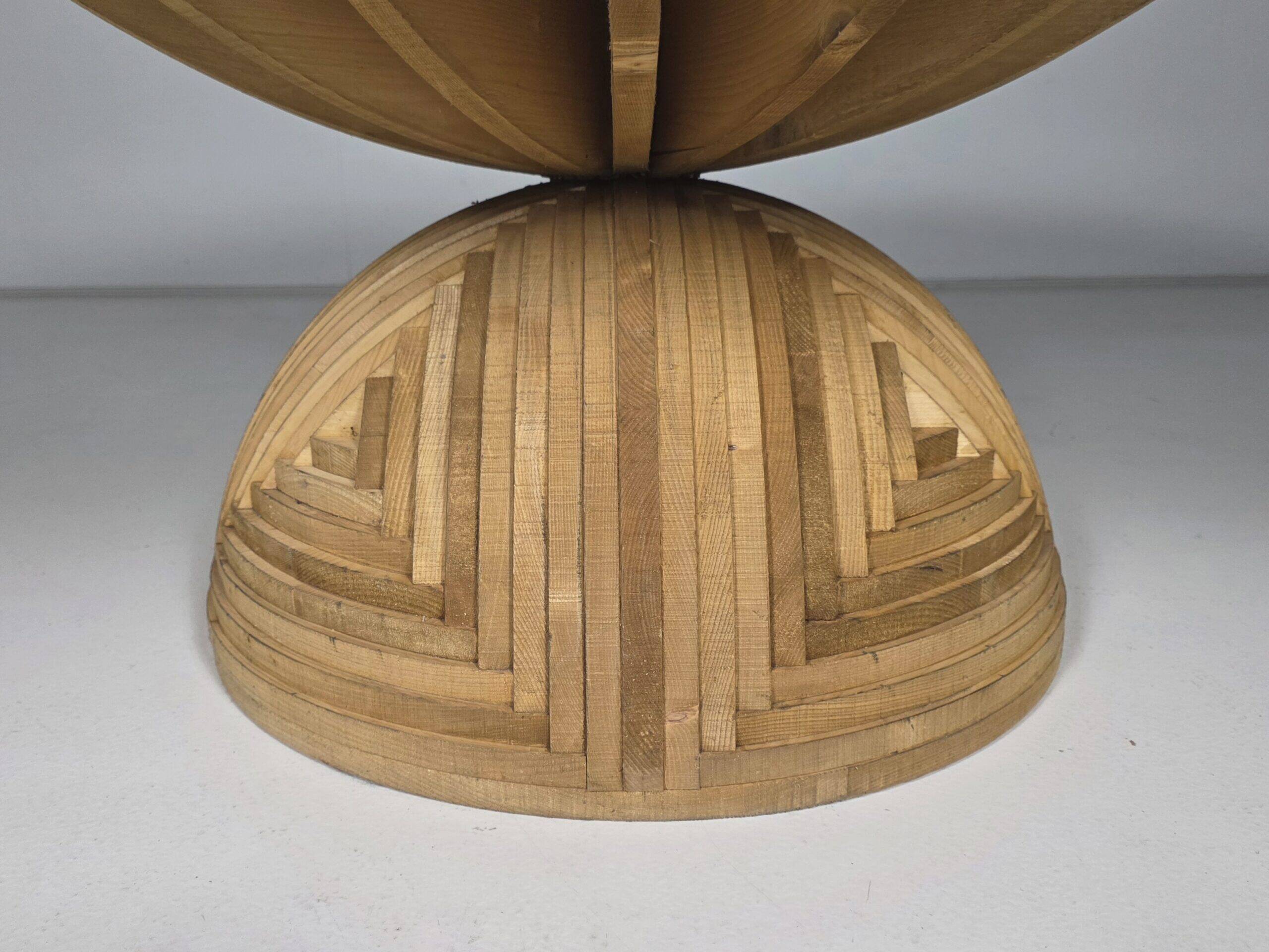 Rosa Dei Venti table by Mario Ceroli for Poltronova, 1970s