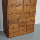 Armoire d'apothicaire vintage allemande en pin et chêne, années 1950