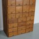 Vintage German pine & oak apothecary cabinet, 1950s