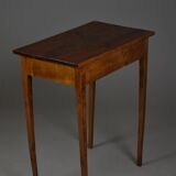 Table d'appoint ancienne en noyer, fin du XIXe siècle – restaurée