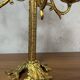 Chandelier fleurs en laiton