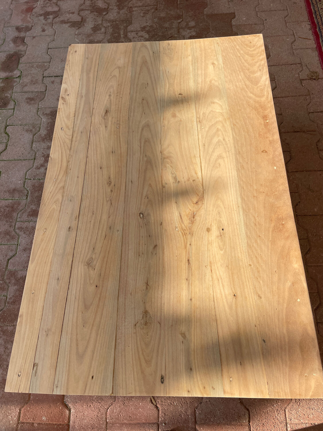 Wooden coffee table with drawer