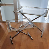 Vintage plexiglass side tables 1970