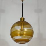 Mid-century Italian Murano glass sphere pendant lamp from 60s