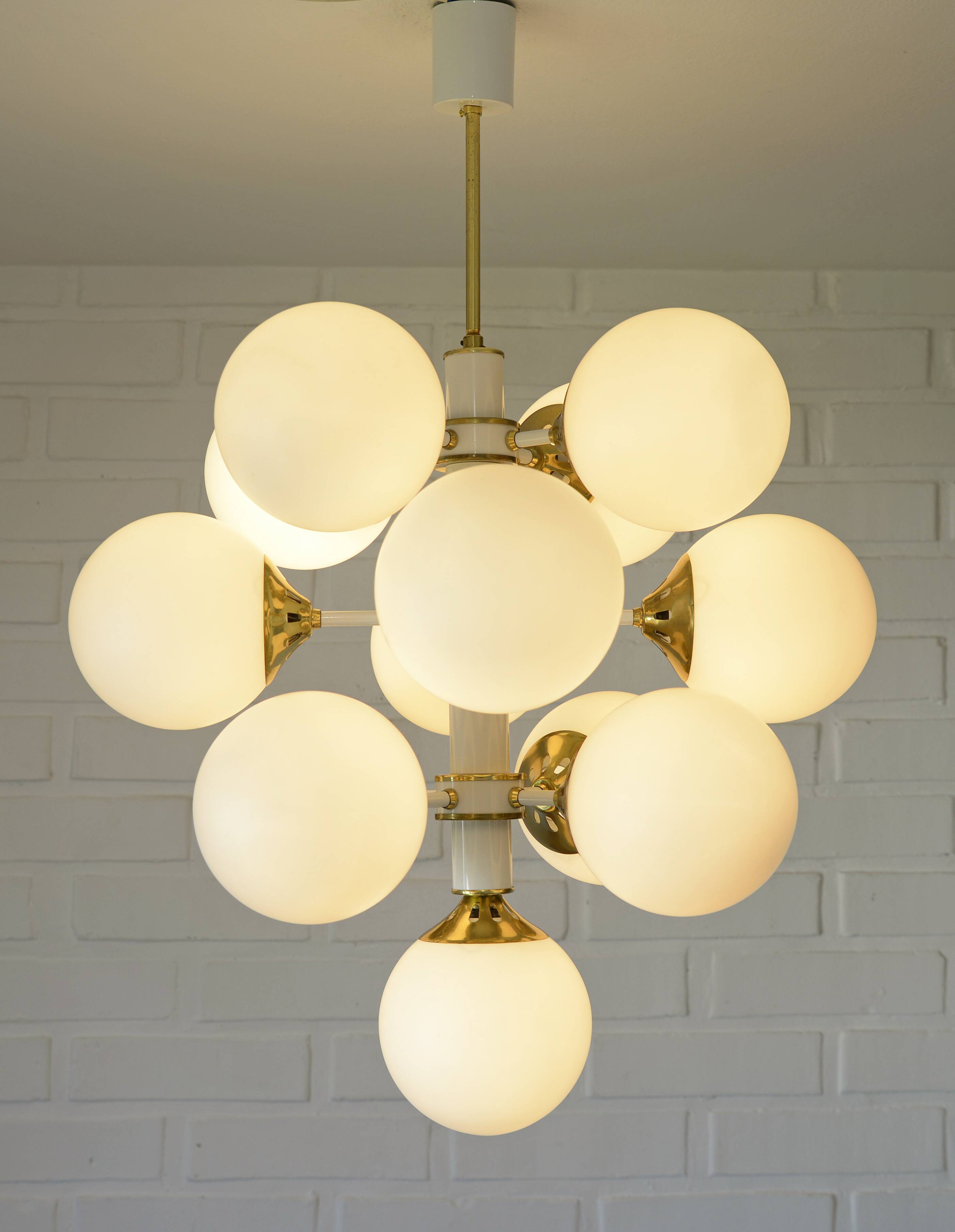 Sputnik Chandelier Vintage Pendant Light Large Hanging Lamp Space Age Style