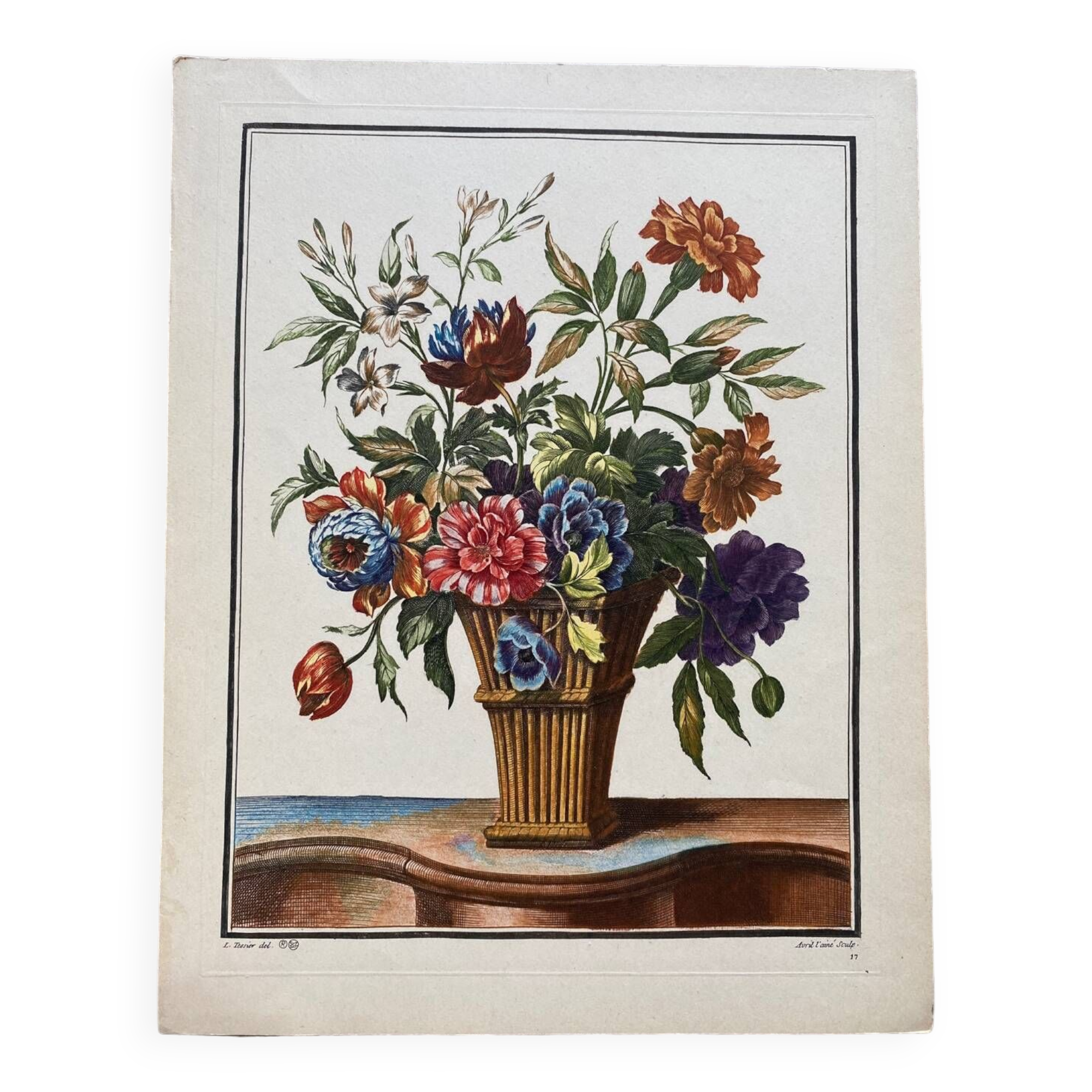 Still life lithograph