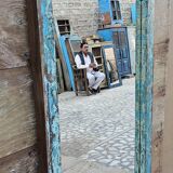 Burmese teak mirror