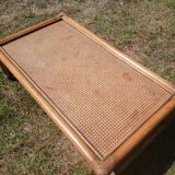 Cannage coffee table