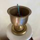 Porcelain and brass lamp base H 41cm