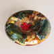 Multicolored ceramic ashtray