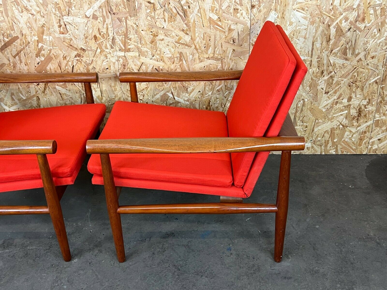 2x 60s 70s Teak Easy Chair Kai Lyngfeld Larsen Søborg Møbler Danish 60s