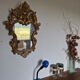 Miroir baroque doré 70 x 45 cm